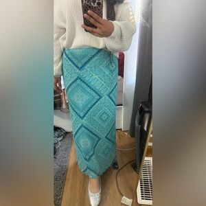 No Boundaries Teal and Blue  skirt